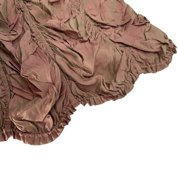 Hanna for La Journee Steampunk Whimsygoth Ruched Crinkle Maxi Skirt Size 2 Small - Picture 6 of 10